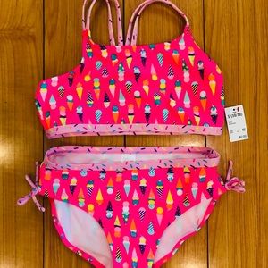 NWT cat & Jack girls pink bikini set